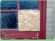 boarded up Northwich